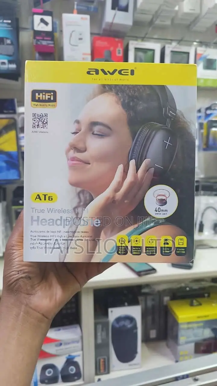 Awei AT6 Wireless Headphones Bluetooth