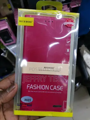 Universal Richboss Leather Flip Case for Infinix X623 -Pink