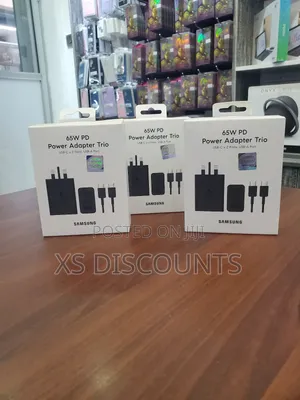 Samsung 65W PD Power Adapter (USB-C X 2 Ports,USB-a Port)