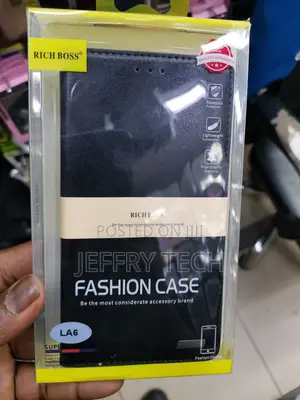 Universal Richboss Flip Case for Tecno Pouvoir La6 -Black