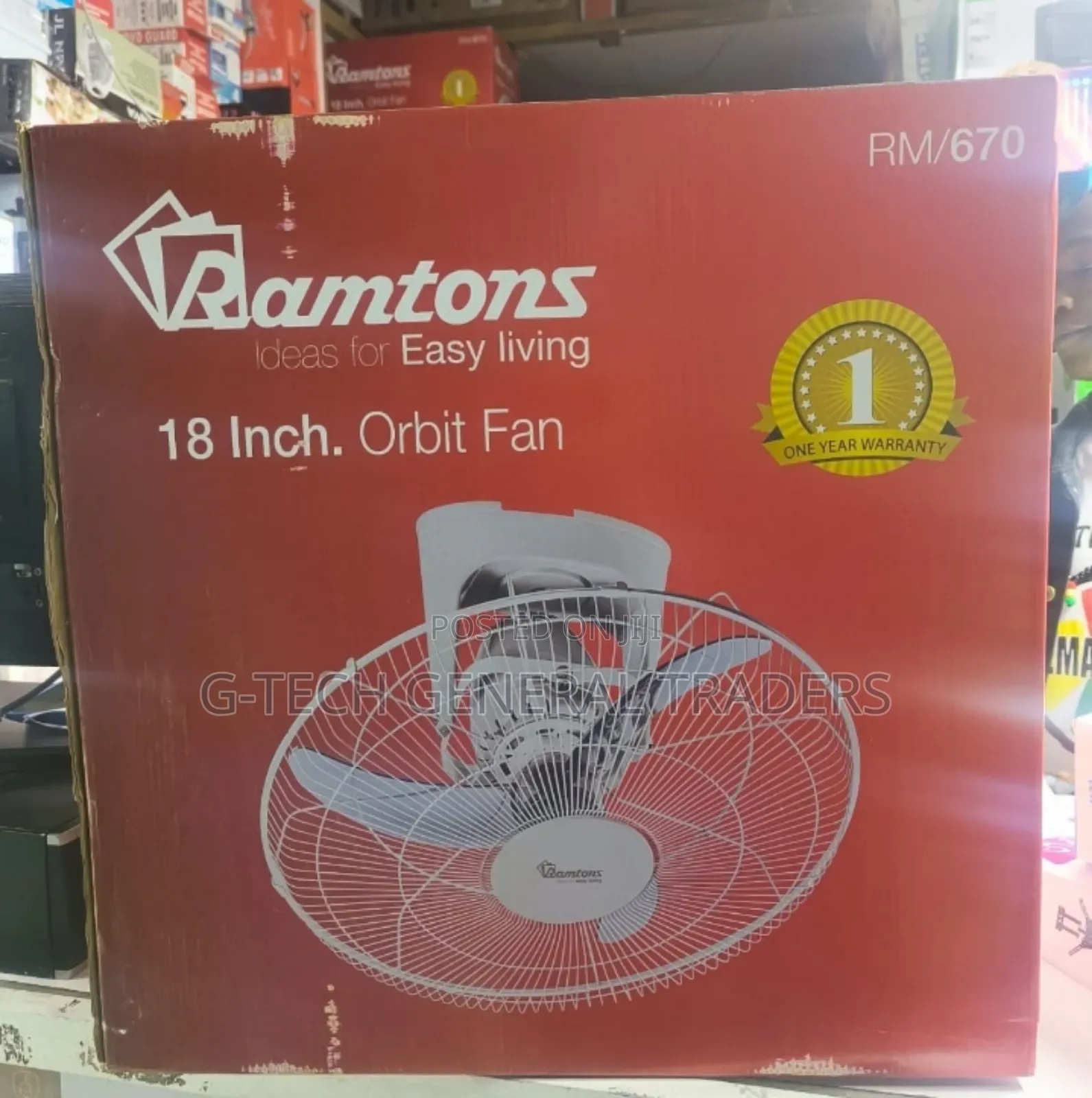Ramtons Rm/670 18inch Heavy Duty Orbit Fan