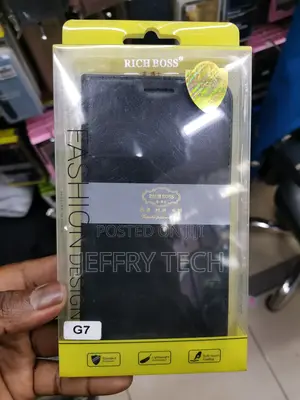 Universal Richboss Flip Cover for Motorola Moto G7,Black