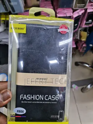 Universal Richboss for Infinix Note 5 X605 Flip Cover-Black