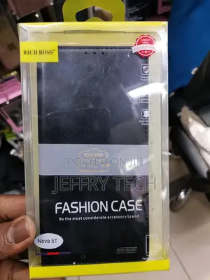 Universal Richboss Flip Cover For Huawei Nova 5T - Black