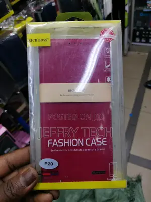 Universal Rich Boss Flip Cover for Huawei P20 -Pink