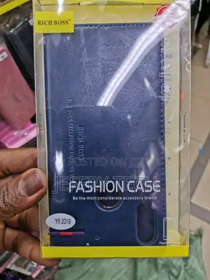 Universal Rich Boss Flip Cover for Huawei Y6 2019 - Navy