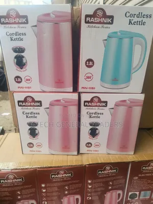 Rashnik Stainless Steel 2.3l Cordless Electric Kettle