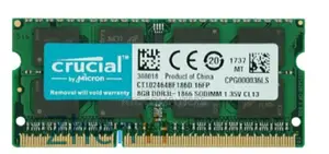 Crucial Laptop Ram Ddr3l 8gb 1866