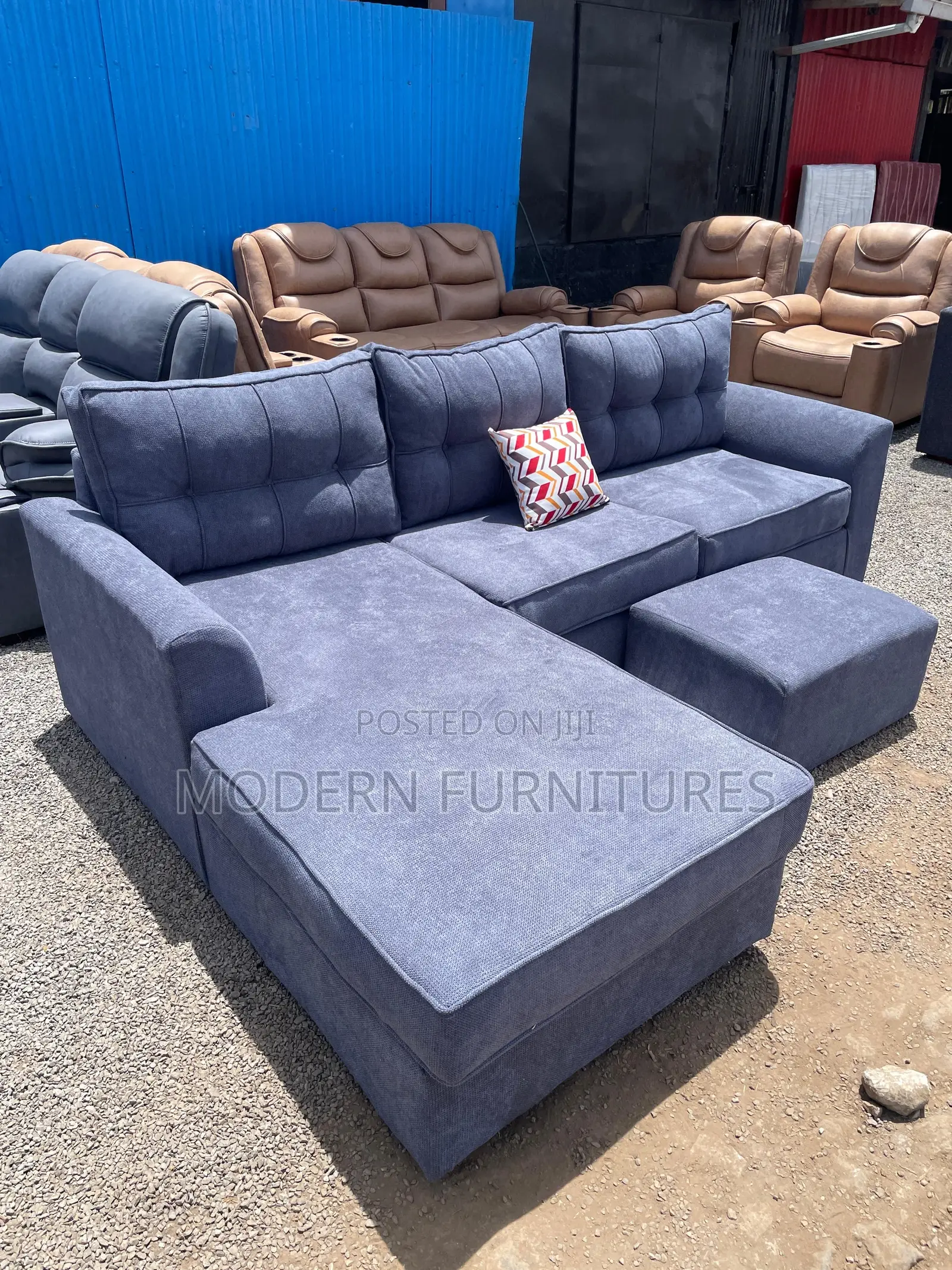 2 Piece Elegant L Sofa/Corner Sofa