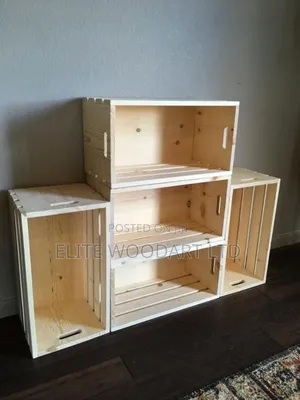Floating Crate Shelves