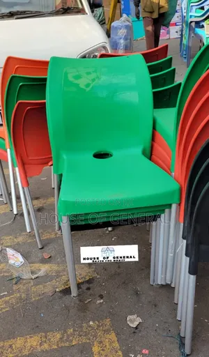 Plastic Chair Safaricom Green Armless Plastic Chair