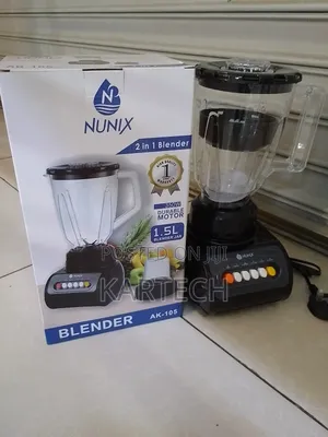 Nunix AK105 2 in 1 Blender With 4 Speed