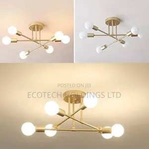 Modern Gold Sputnik Chandelier Lights Zq2
