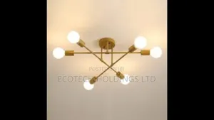 Modern Gold Sputnik Chandelier Lights Gv6