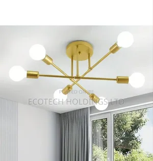Modern Gold Sputnik Chandelier Lights Jn7