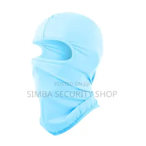 Light Blue Pale Balaclava Ski Mask Full Face Cover Hat Silk