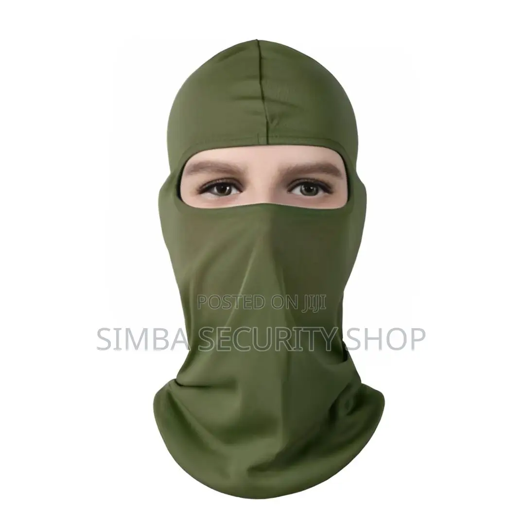 Green Face Mask Polyester Spandex Light Balaclava Ski Full