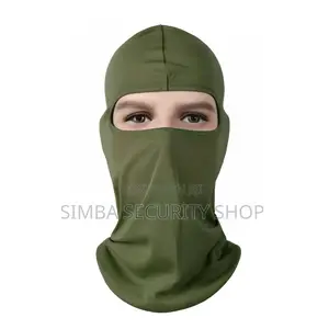 Green Face Mask Polyester Spandex Light Balaclava Ski Full