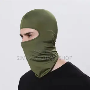 Green Face Mask Polyester Spandex Light Balaclava Ski Full