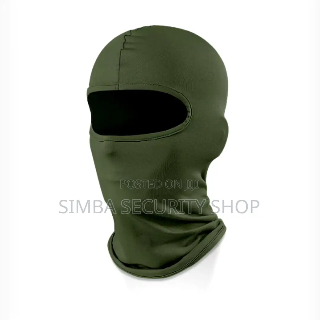 Green Face Mask Polyester Spandex Light Balaclava Ski Full