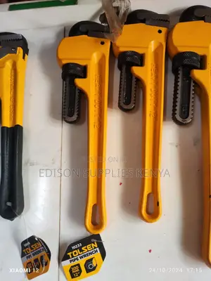 Tolsen Pipe Wrench 12" Inch Plumber Wrench Pipe Range