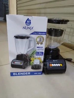 Nunix 1.5 Litres Blender 2 in 1 (AK105)