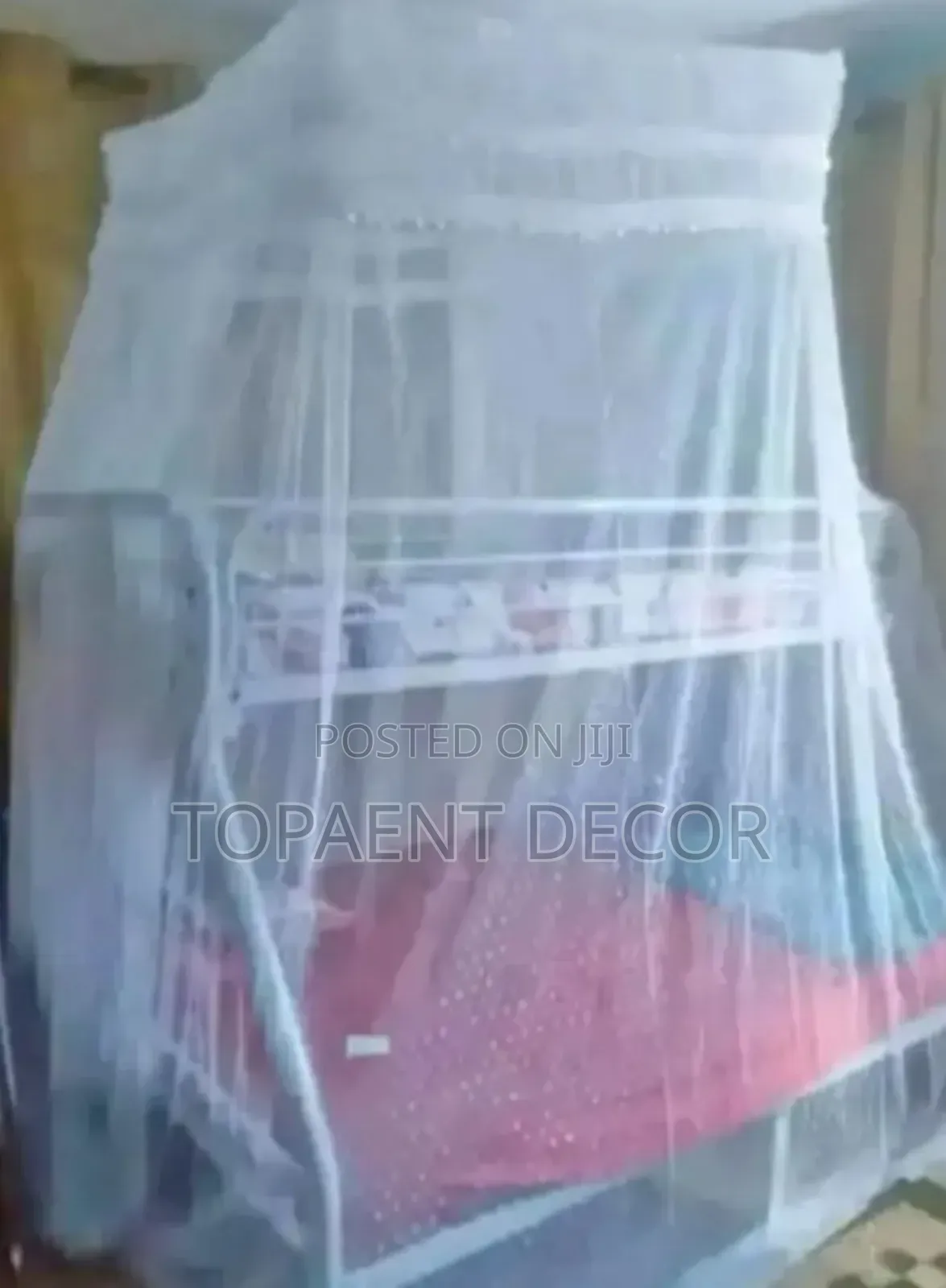 Top Square Decker White Mosquito Net