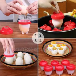 6pc Set Silicon Egg Poacher
