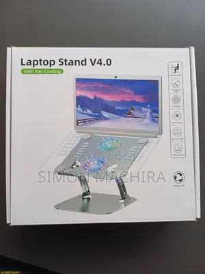 Laptop Stand V4 With 2 Fan and Cable