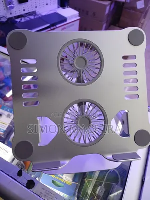 Fan Cooling Laptop Stand. Metallic and Strong