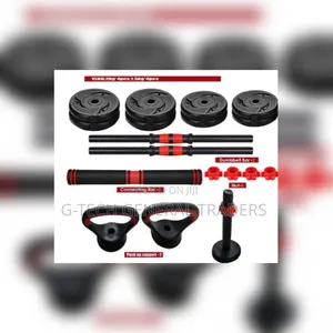 Kettlebell With Barbell Set and Dumbbells-15kg