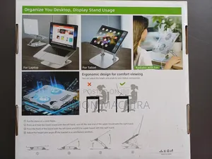 Fan Cooling Laptop Stand. Metallic and Strong