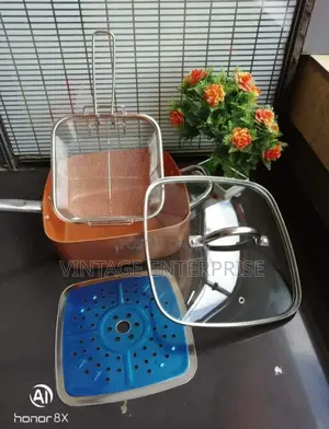 Copper Deep-Frying Pan Fast Heating