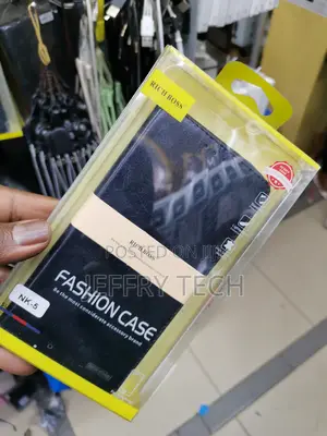 Universal Richboss Leather Flip Cover for Nokia 5- Black