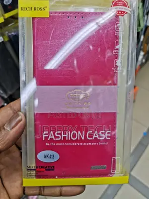 Universal Richboss Leather Flip Case for Nokia 2.2-Pink