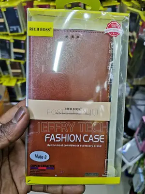 Universal Rich Boss Flip Cover for Huawei Mate 8 - Brown