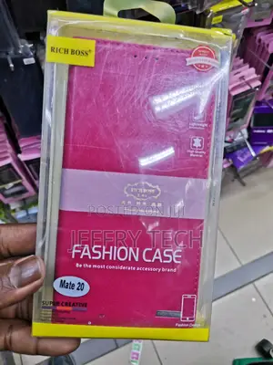 Universal Rich Boss Flip Case for Huawei Mate 20-Pink