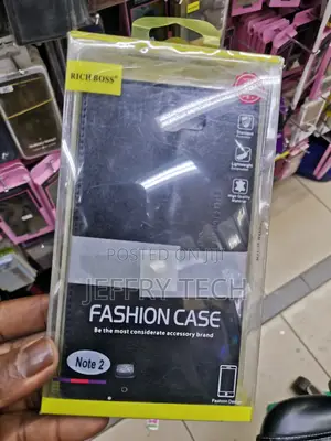 Universal Rich Boss Flip Cover for Samsung Note 2 -Black