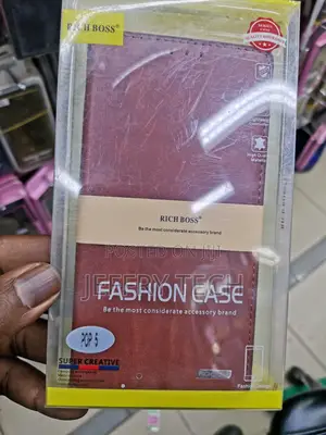 Universal Richboss Flip Leather Case for Tecno Pop 5-Brown