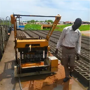 Mobile Diesel Hollow Brick Press Machine for Kenya