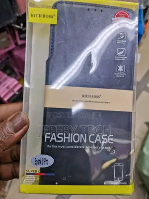 Universal Richboss Flip Case for Tecno Spark 8 Pro -Black