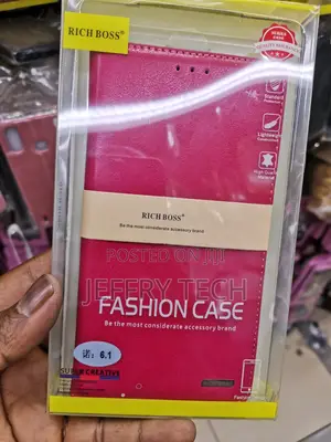 Universal Nokia 6.1 Rich Boss Leather Flip Case -Pink