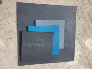 Black, Blue and Grey High-Quality Rubber Tiles
