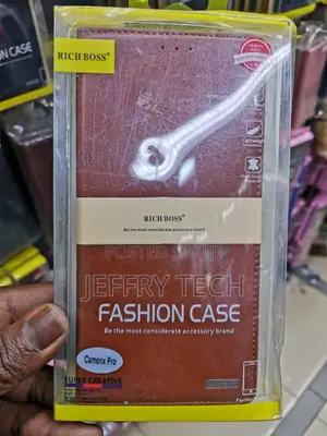 Universal Richboss Flip Cover for Tecno Camon X Pro-Brown