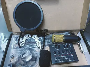 Condenser Microphone Legendary Vocal Mic With Sound Card