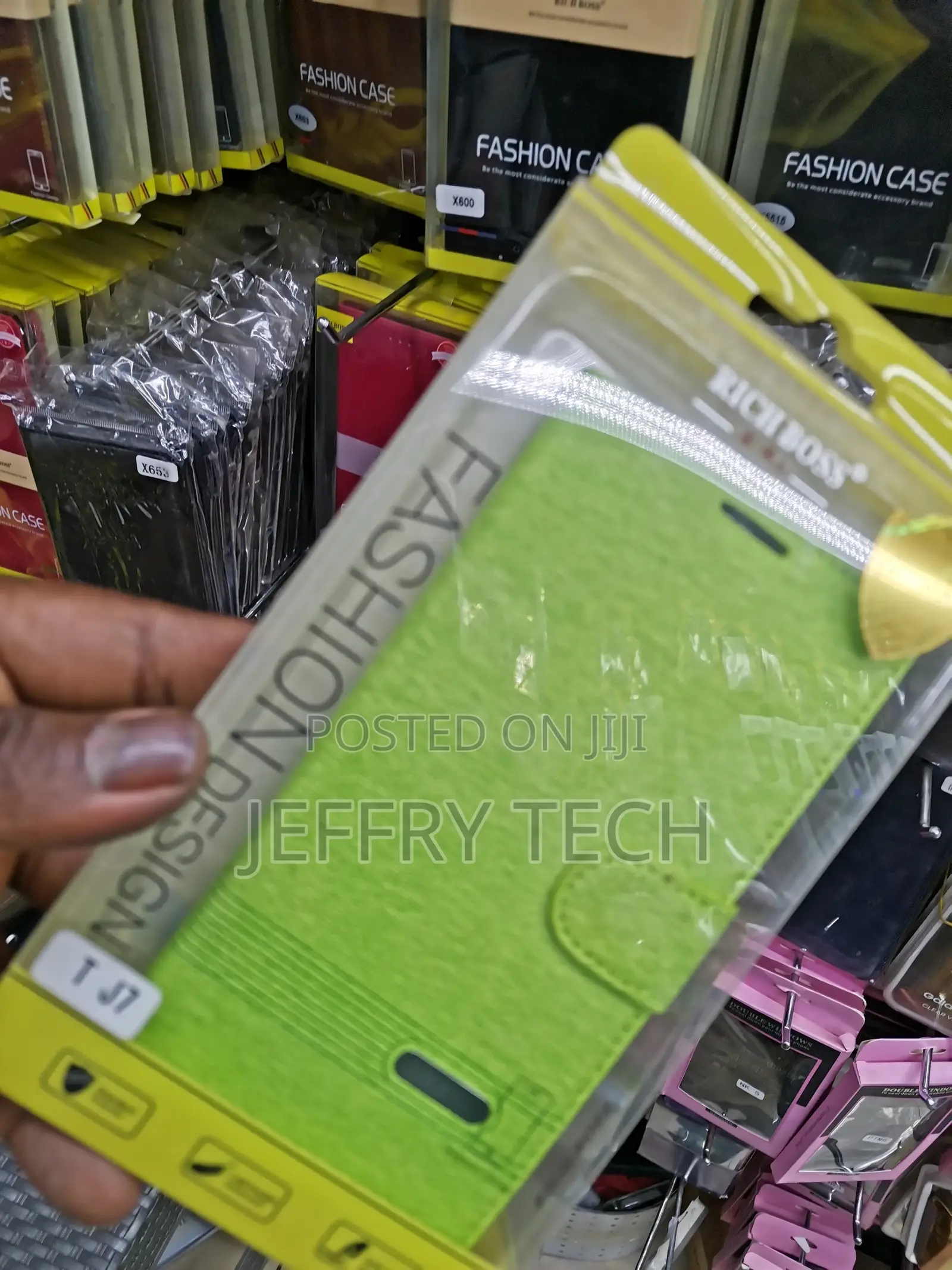 Universal Richboss Flip Case for Samsung Galaxy J7-Green