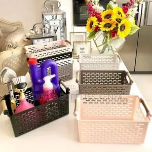 Storage Basket Multipurpose Storage Plastic Container