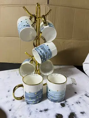 *Ceramic 6pcs Ceramic Mugs''