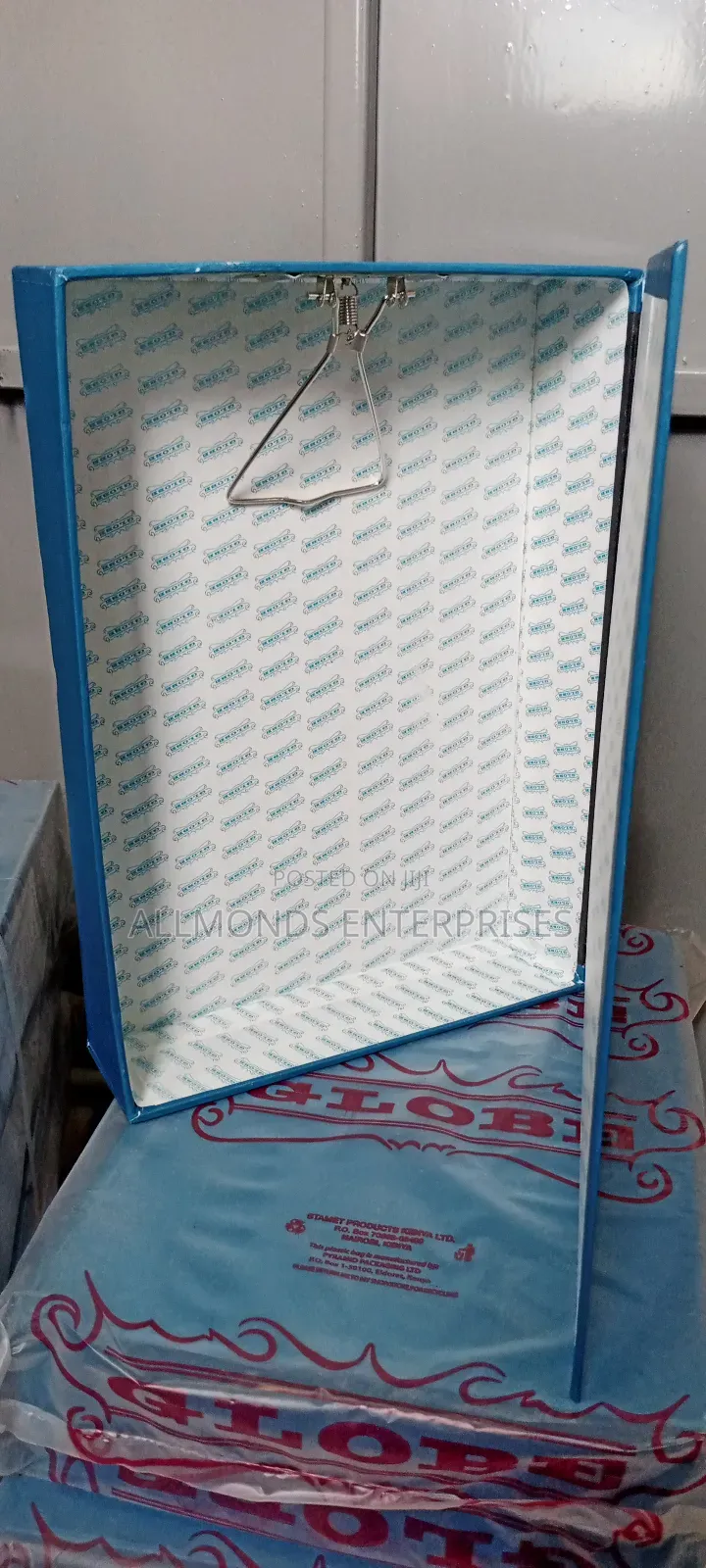 Lid Box File- Globe