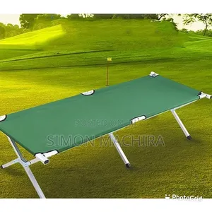 Metallic Camping Bed. Foldable Metallic Camp Bed